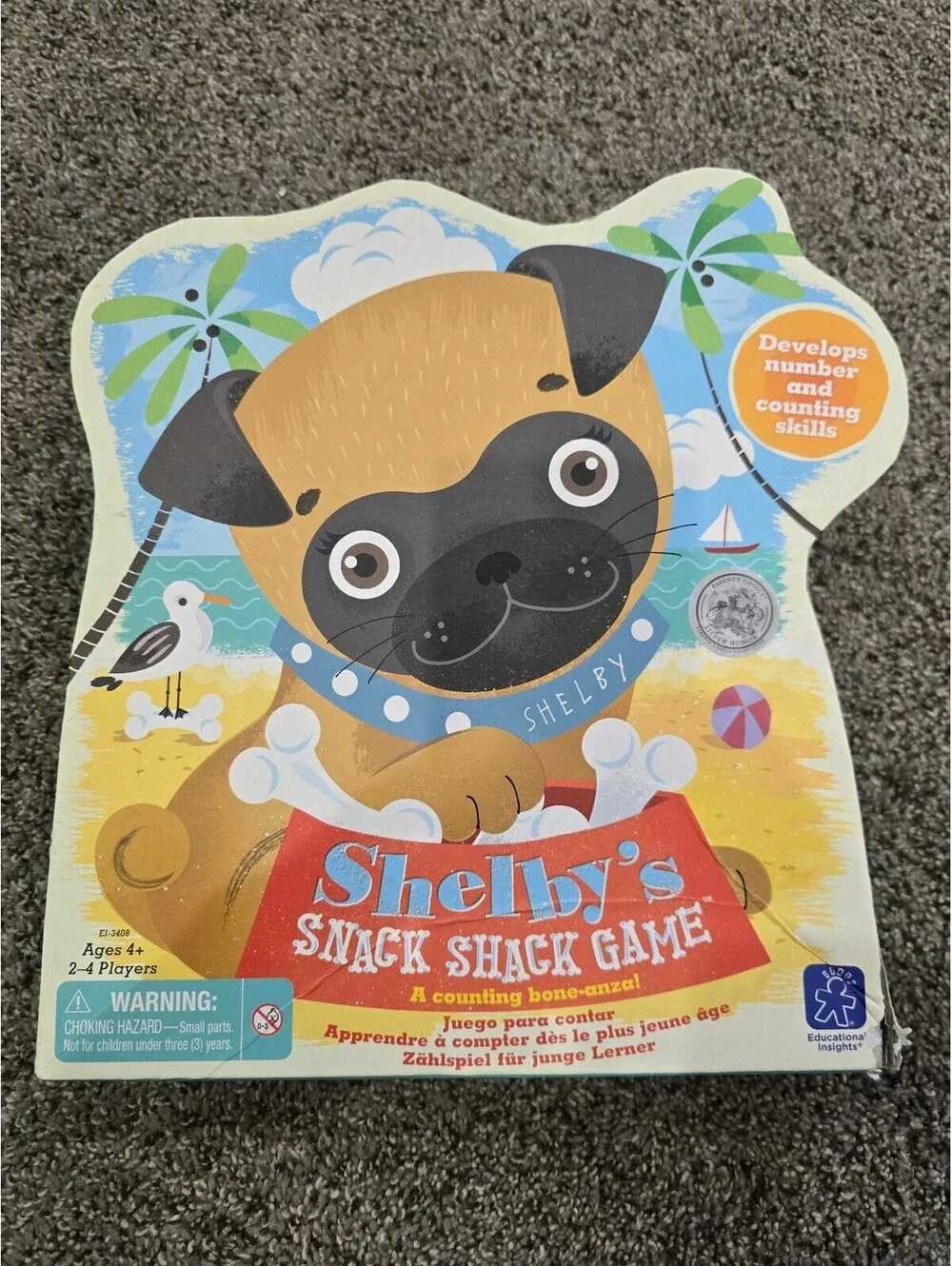 Shelby's Snack Shack Game - Counting Bone-anza! Educational Board Game for Kids